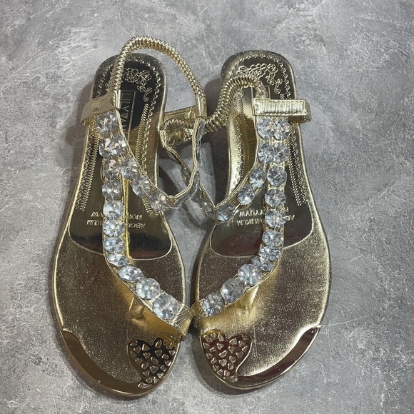 Lily Vanity Sandals Gold Size 9m - Picture 6 of 10